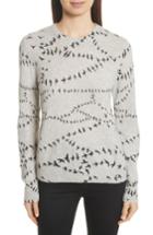 Women's Equipment Shane Bird Print Cashmere Sweater - Grey