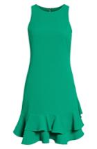 Women's Chelsea28 Tiered Ruffle Hem Dress (similar To 12w-14w) - Green