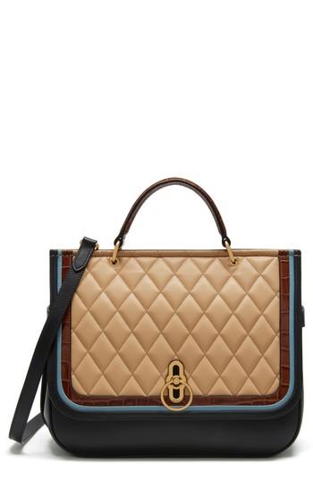 Mulberry Amberley Quilted Calfskin Leather Satchel -