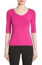 Women's Armani Collezioni Stretch Jersey Top Us / 40 It - Pink