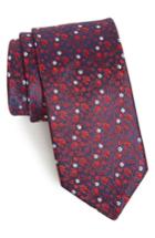 Men's Boss Floral Silk Tie, Size - Blue