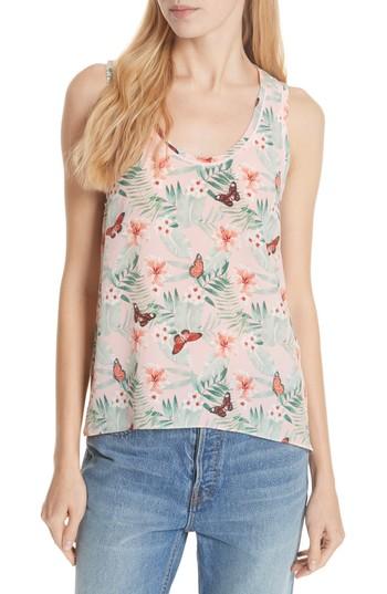Women's Joie Erla Print Silk Tank - Pink