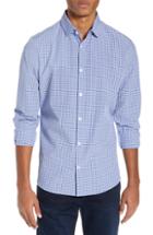 Men's Mizzen+main Willis Check Sport Shirt - Blue