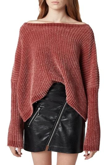 Women's Blanknyc Chenille Off The Shoulder Sweater