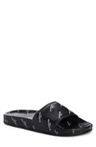 Women's Balenciaga Logo Print Slide Sandal Us / 40eu - Black