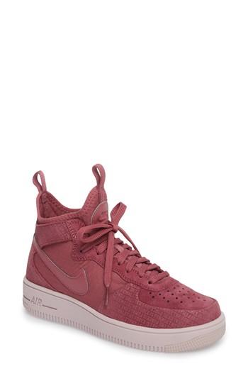 Women's Nike Air Force 1 Ultraforce Mid Fif Sneaker M - Burgundy