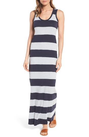 Women's Press Stripe Racerback Maxi Dress - Blue