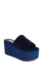 Women's Steve Madden Harlow Platform Sandal M - Blue