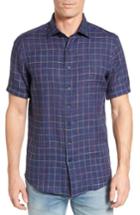 Men's Rodd & Gunn Savill Linen Blend Sport Shirt, Size - Blue