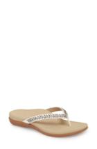 Women's Aetrex Jules Crystal Embellished Water Friendly Flip-flop Us / 37eu - Beige