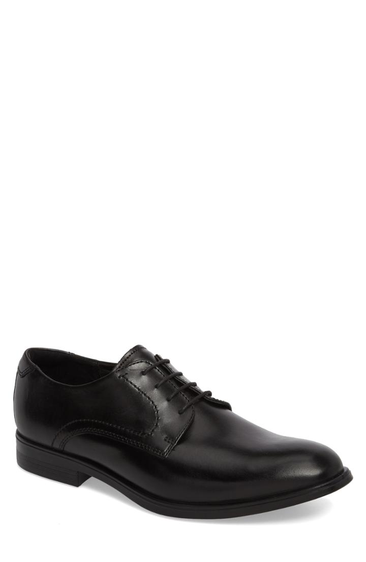 Men's Ecco Melbourne Plain Toe Derby -5.5us / 39eu - Black