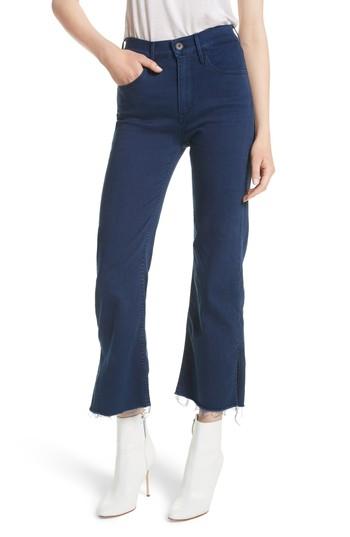 Women's 3x1 Nyc W4 Shelter Crop Wide Leg Jeans - Blue
