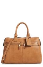 Sole Society Zypa Faux Leather Tote - Brown