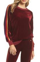Women's Aviator Nation Velvet Crewneck Sweatshirt - Red