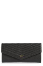 Ted Baker London Tonya Quilted Leather Envelope Matinee Wallet - Black