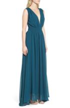 Women's Bishop + Young Plunging Maxi Dress - Blue