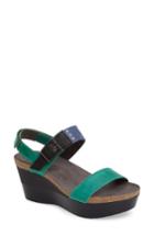 Women's Naot Alpha Platform Wedge Sandal Sandal Us / 41eu - Blue