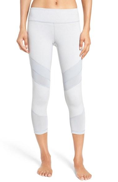 Women's Zella 'live In - Electric Mix' Crop Leggings, Size - Black