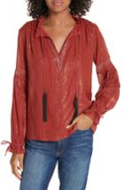 Women's Dolan Silk Peasant Blouse