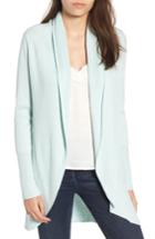 Women's Leith Ribbed Shawl Cocoon Sweater - Blue/green