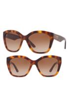 Women's Burberry 57mm Gradient Sunglasses - Lite Havana