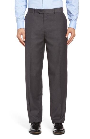 Men's Linea Naturale 'travel Genius - Hawk' Flat Front Pants - Brown