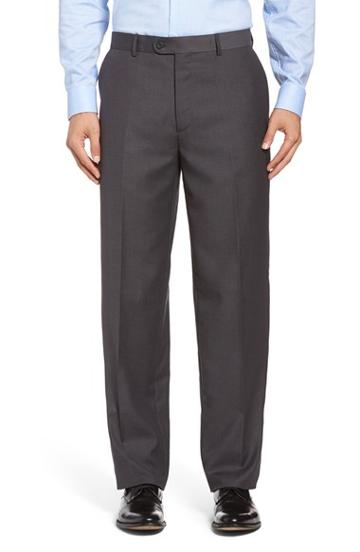 Men's Linea Naturale 'travel Genius - Hawk' Flat Front Pants - Brown
