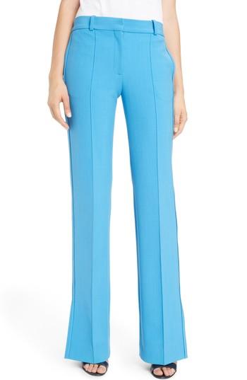 Women's Victoria, Victoria Beckham Split Hem Pants - Blue