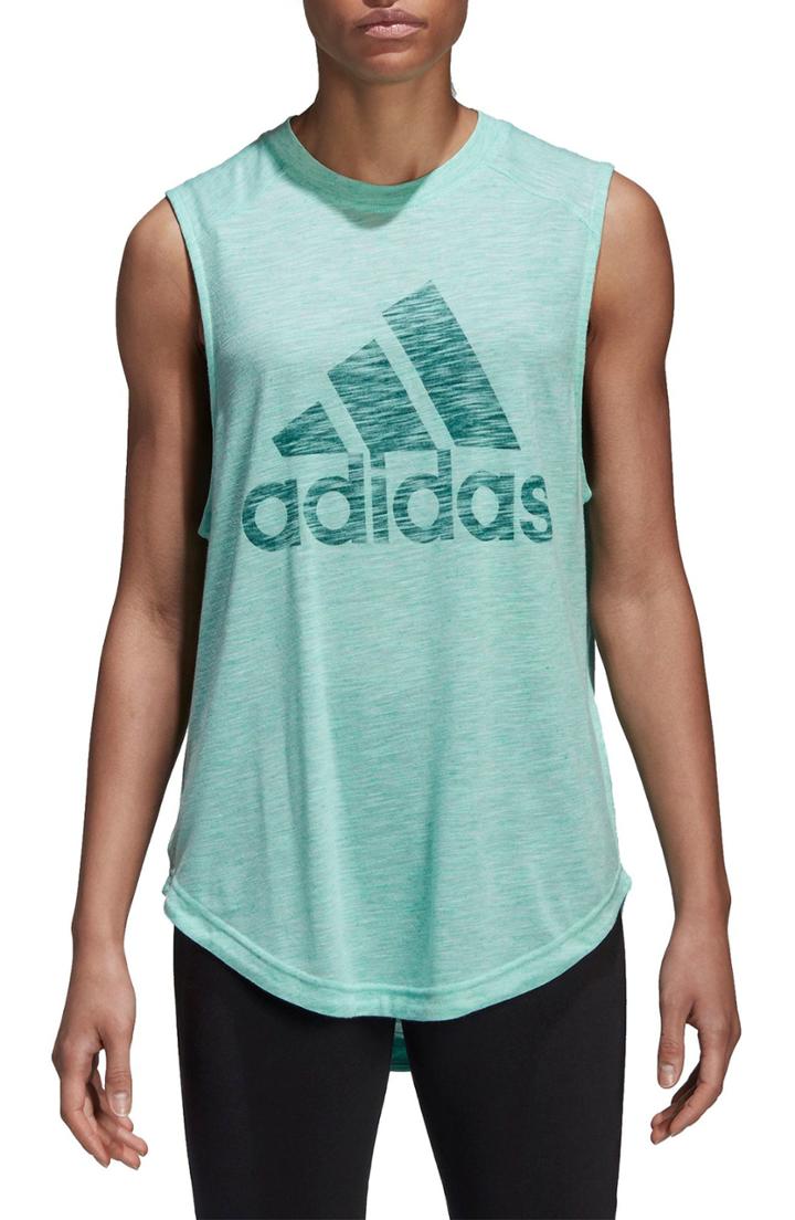 Women's Adidas Winners Logo Muscle Tank