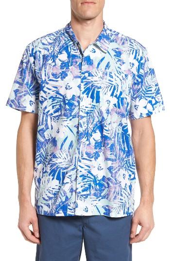 Men's Columbia Pfg Trollers Best Print Shirt, Size - Blue