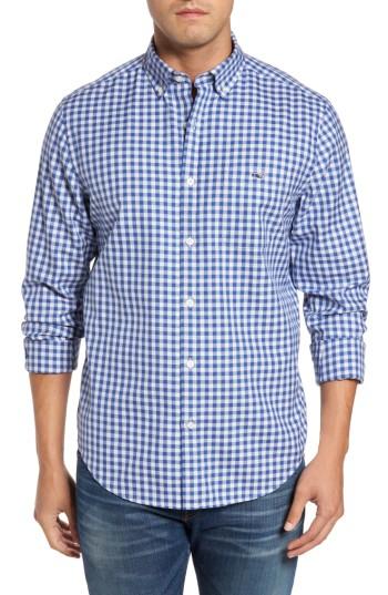 Men's Vineyard Vines Classic Fit Tucker Cliff Gingham Sport Shirt - Blue