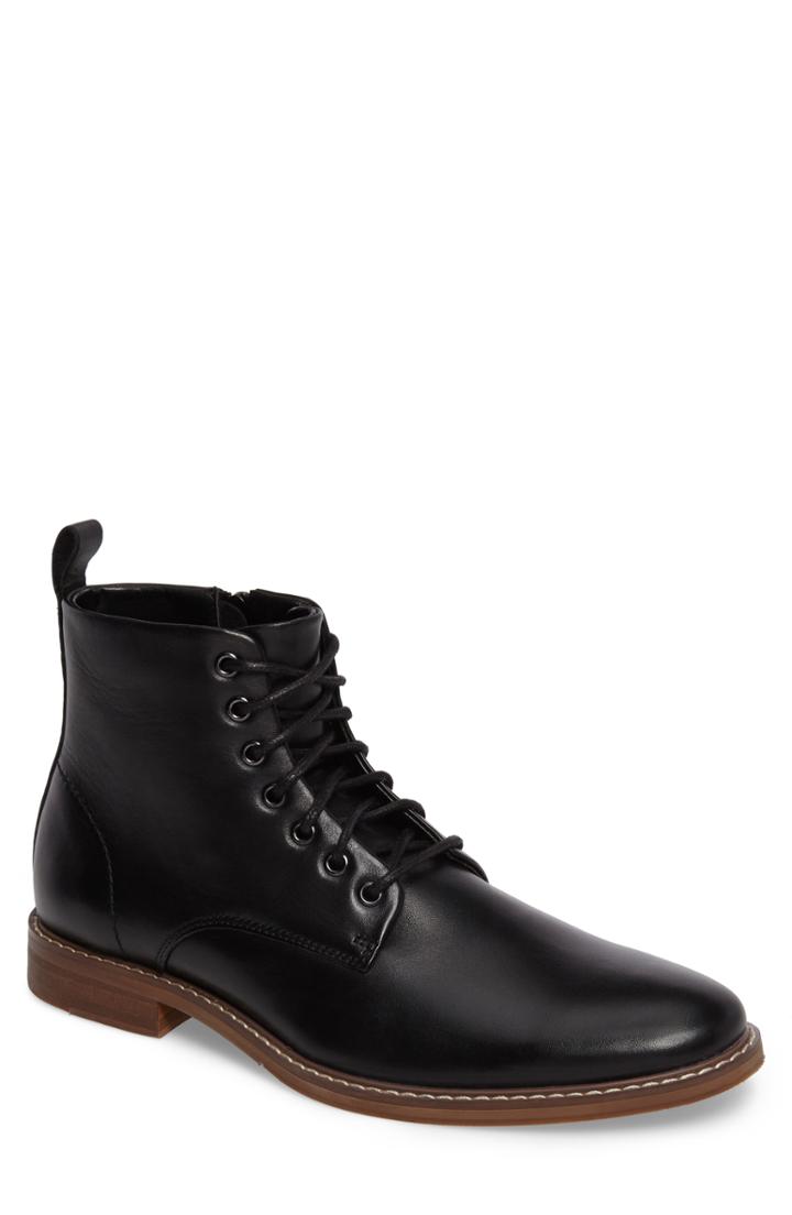 Men's The Rail Albany Plain Toe Boot -7.5us / 41eu - Black