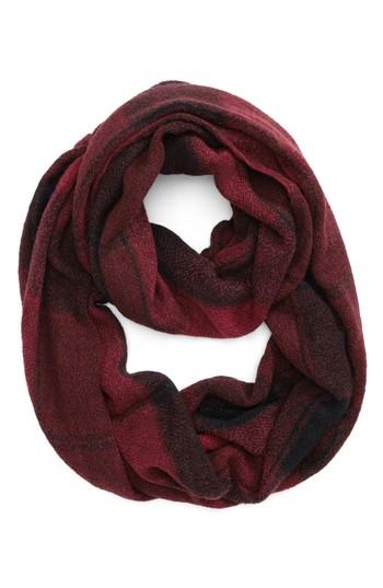 Women's Bp. Buffalo Plaid Infinity Scarf, Size - Red