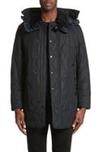 Men's Burberry Northumberland Quilted Barn Jacket - Blue