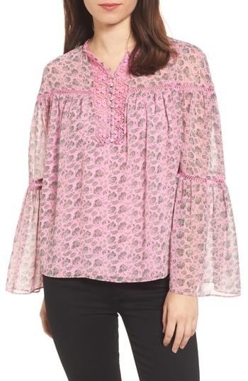 Women's Rebecca Minkoff Luca Bell Sleeve Top - Pink
