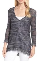 Women's Nic+zoe For The Love Of Frills Sweater - Blue