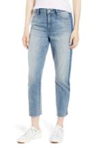 Women's Sanctuary Straight Leg Shadow Stripe Crop Jeans