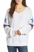 Women's Wildfox Stars & Stripes Sweatshirt - White