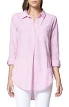 Women's Sanctuary Linen Blend Gauze Tunic Top - Pink