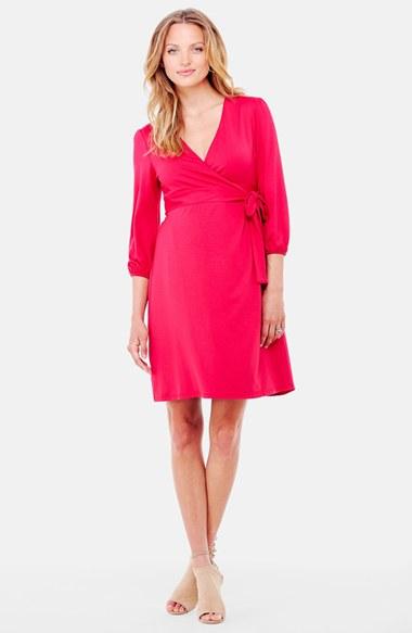 Women's Ingrid & Isabel Nursing Friendly Maternity Wrap Dress - Purple