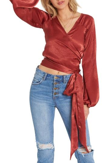 Women's Billabong Shine On Blouser - Red