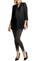 Women's Maternal America Tie Neck Maternity Top