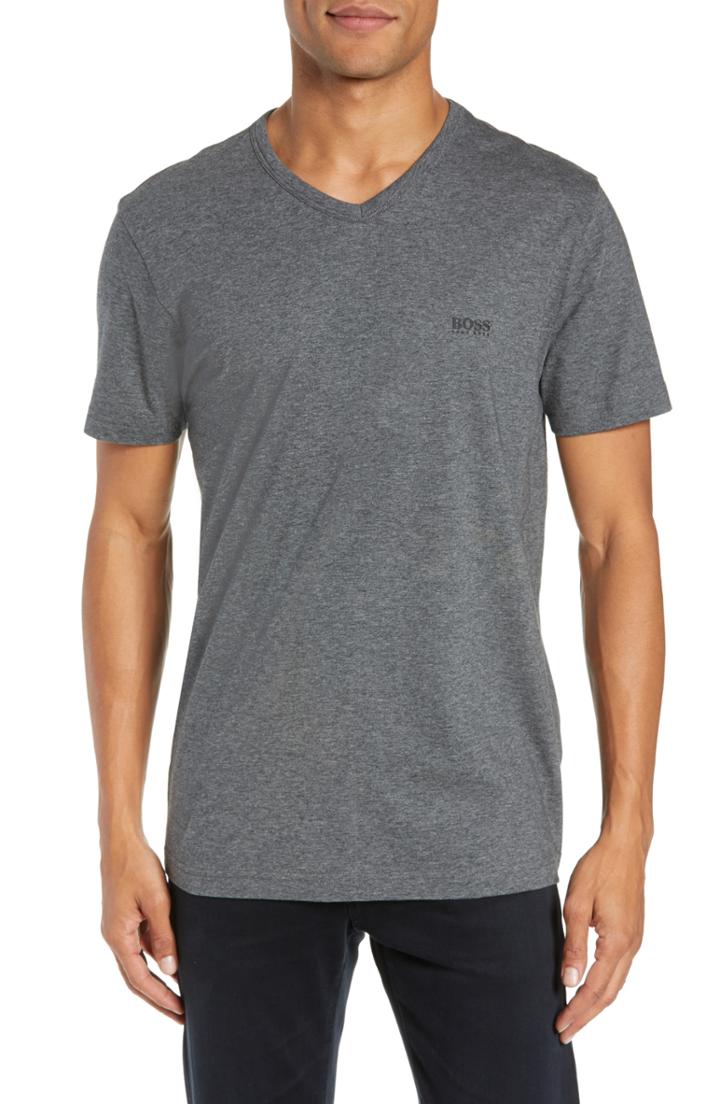 Men's Boss Hugo Boss Teevn-a V-neck T-shirt - Grey