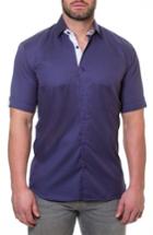 Men's Maceoo Fresh Pace Slim Fit Sport Shirt (m) - Purple
