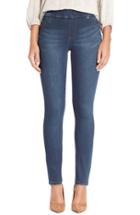 Petite Women's Liverpool Jeans Company 'sienna' Pull-on Knit Denim Leggings P - Blue