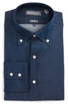 Men's Michael Bastian Trim Fit Microdot Dress Shirt .5r - Blue