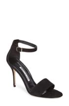 Women's Manolo Blahnik Tres Ankle Strap Sandal Us / 36eu - Black