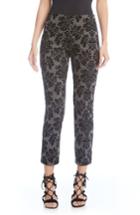 Women's Karen Kane Embossed Velvet Piper Pants - Grey