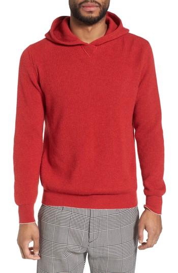 Men's Eleventy Cashmere Hoodie - Red
