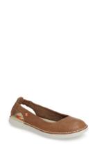 Women's Softinos By Fly London Tor Ballerina Flat .5-7us / 37eu - Brown